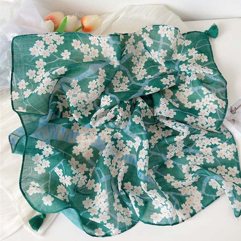 ผ้าพันคอผ้าฝ้ายลินิน ผ้าพันคอท - Bandana Cotton บทวิจารณ์และราคา