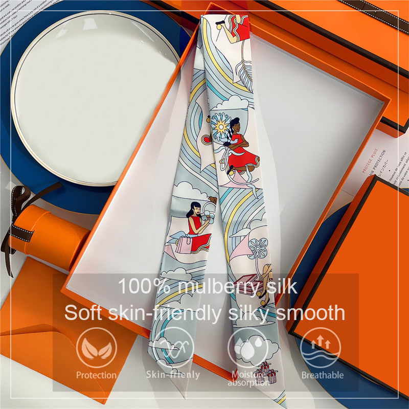 ผู้หญิง 100% หม่อนผ้าไหมผ้าพัน - Silk Neck Scarf บทวิจารณ์และราคา