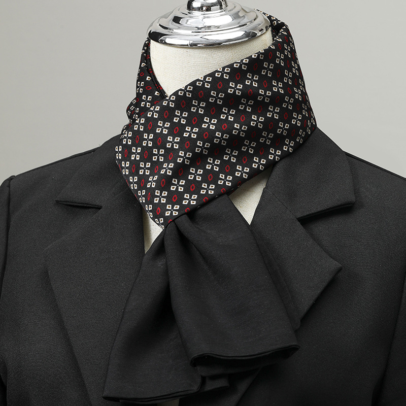 ผ้าพันคอผู้ชาย ผ้าไหมเทียม ผ้า - Silk Neck Scarf บทวิจารณ์และราคา