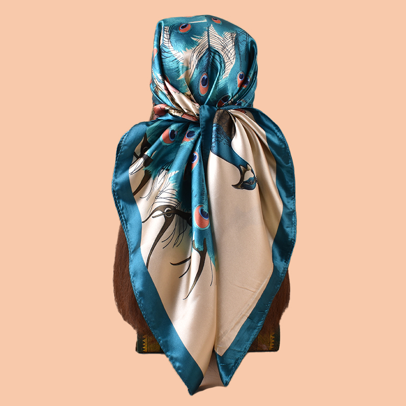 1PC สุภาพสตรีผ้าพันคอสี่เหลี่ย - Scarf Silk Square บทวิจารณ์และราคา