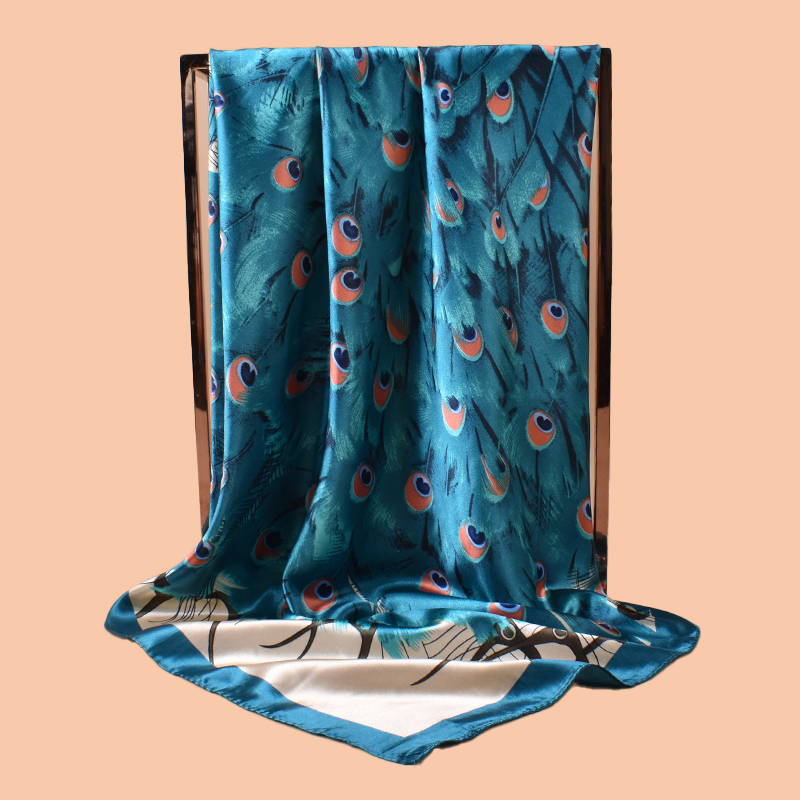 1PC สุภาพสตรีผ้าพันคอสี่เหลี่ย - Scarf Silk Square บทวิจารณ์และราคา