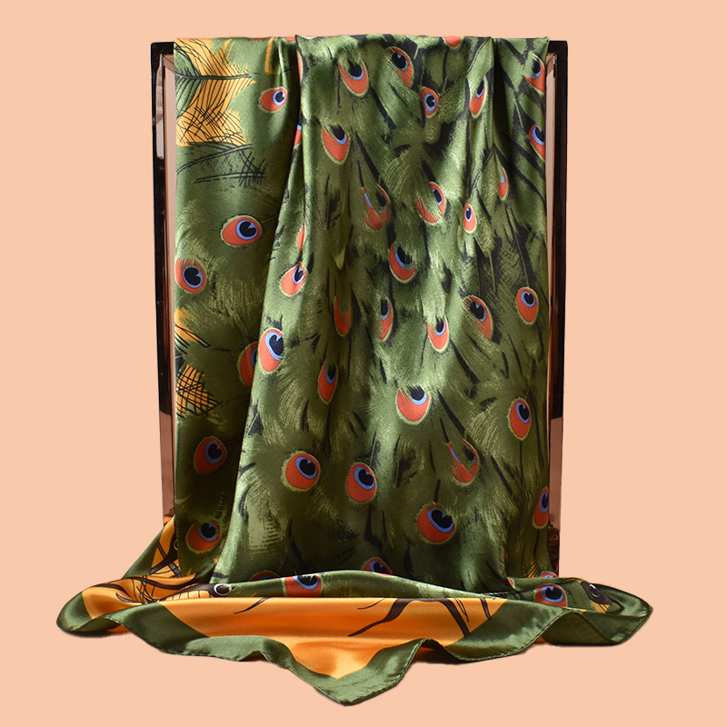 1PC สุภาพสตรีผ้าพันคอสี่เหลี่ย - Scarf Silk Square บทวิจารณ์และราคา